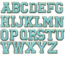 Alphabet Stickers #3 - Seafoam Green / Dark Pink