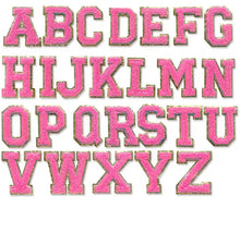 Alphabet Stickers #3 - Seafoam Green / Dark Pink
