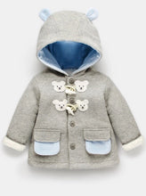 Hooded Fall Bear Coat - Sandra's Secret Garden Baby Boutique