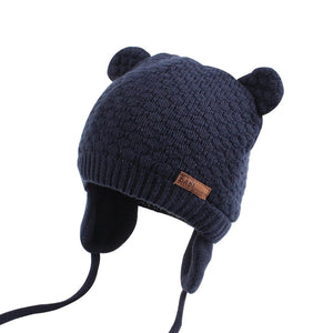 Bear Ear Winter Hat - Sandra's Secret Garden Baby Boutique