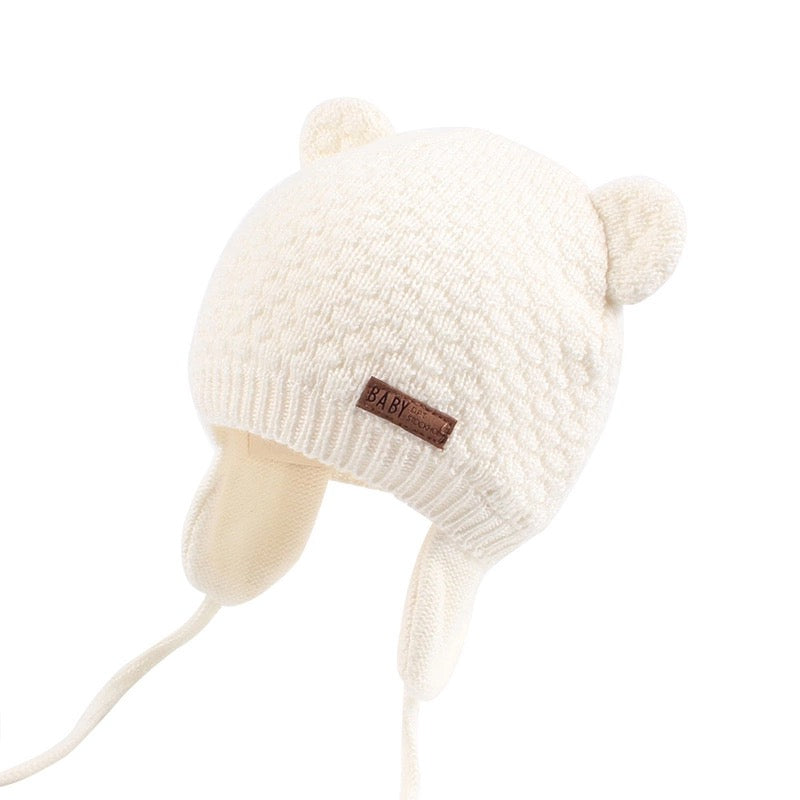 Bear Ear Winter Hat - Sandra's Secret Garden Baby Boutique