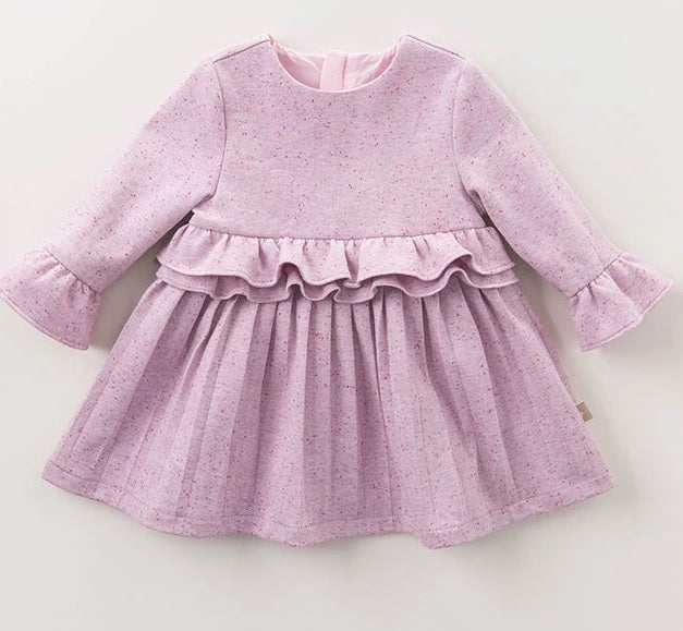 Fall/Winter Ruffled Dress - Sandra's Secret Garden Baby Boutique