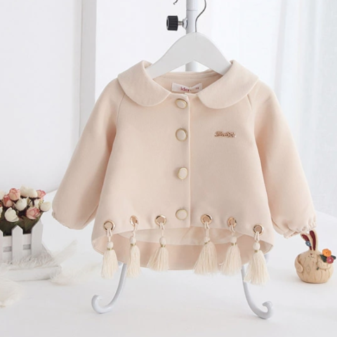 Coat with Tassels - Sandra's Secret Garden Baby Boutique