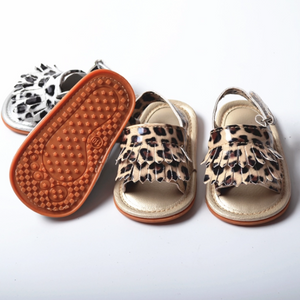 Leopard Sandals - Sandra's Secret Garden Baby Boutique