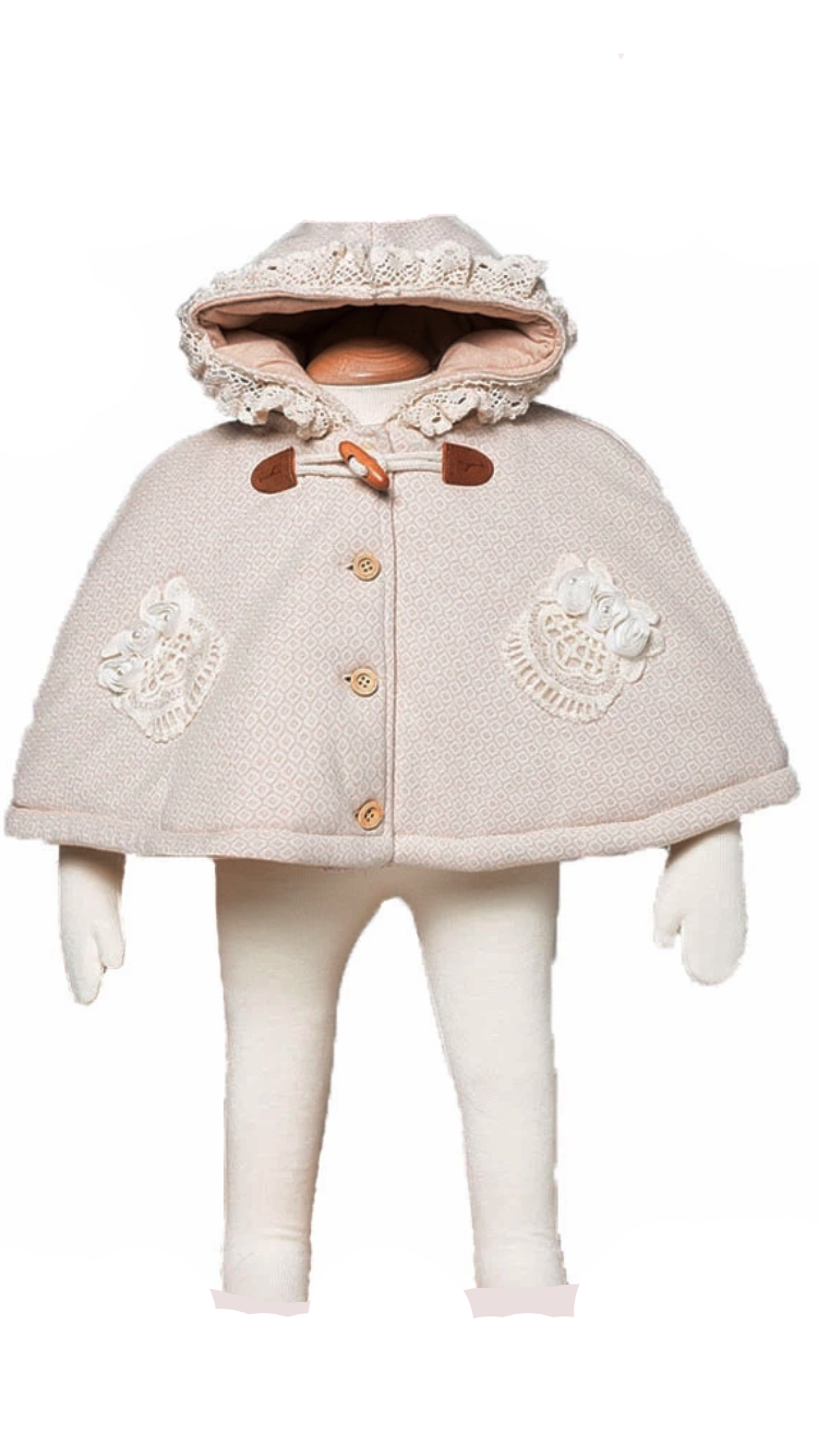 Organic Cotton Poncho Jacket - Sandra's Secret Garden Baby Boutique