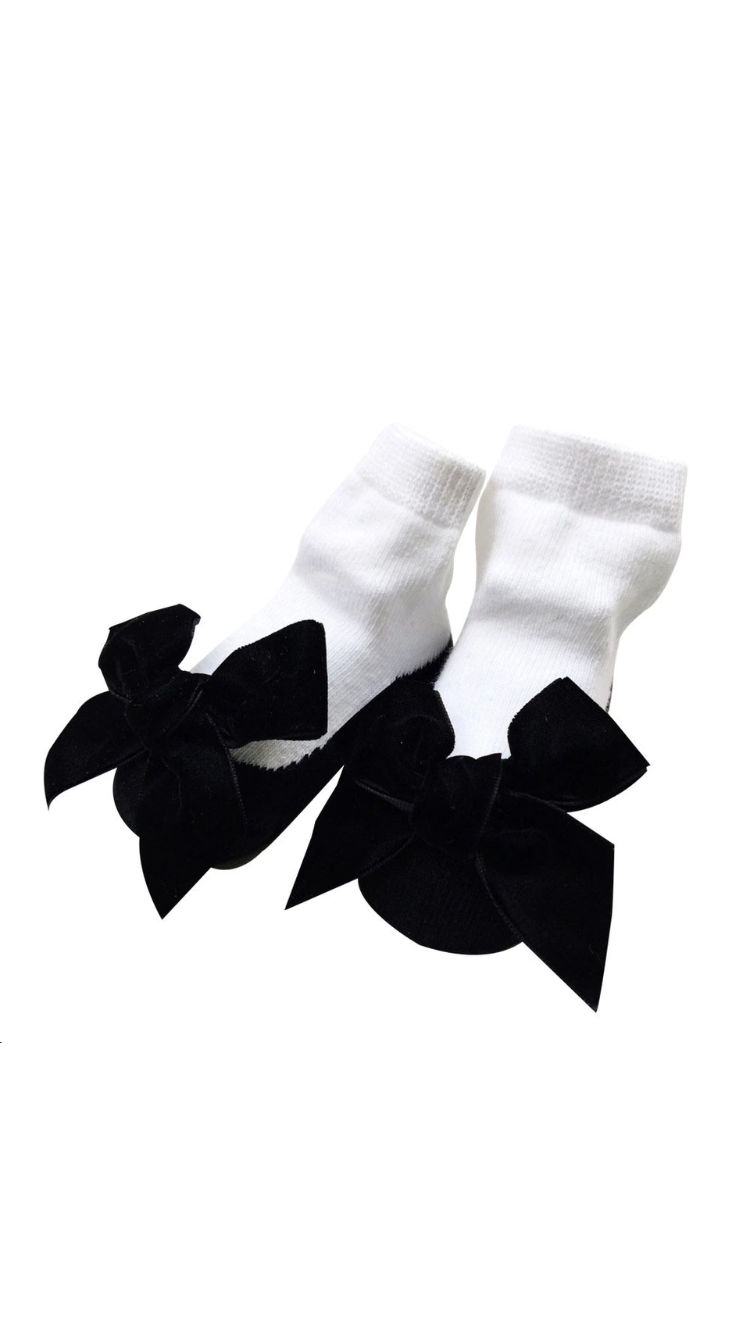 Baby Socks with Bows - Sandra's Secret Garden Baby Boutique