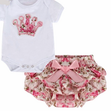 2 Pcs. Princess Romper Set - Sandra's Secret Garden Baby Boutique