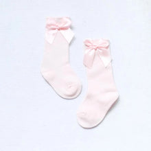 Knee HIgh Striped Socks with Bows - Sandra's Secret Garden Baby Boutique