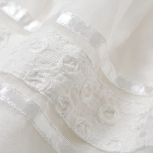 White Fairy Dress with Flower Detail - Sandra's Secret Garden Baby Boutique