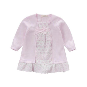 Dress with Cardigan attached - Sandra's Secret Garden Baby Boutique