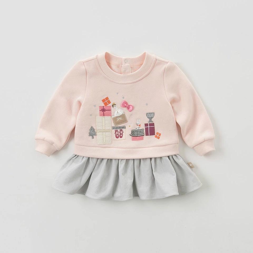 Cotton Sweater  Party Top, With Ruffle - Sandra's Secret Garden Baby Boutique
