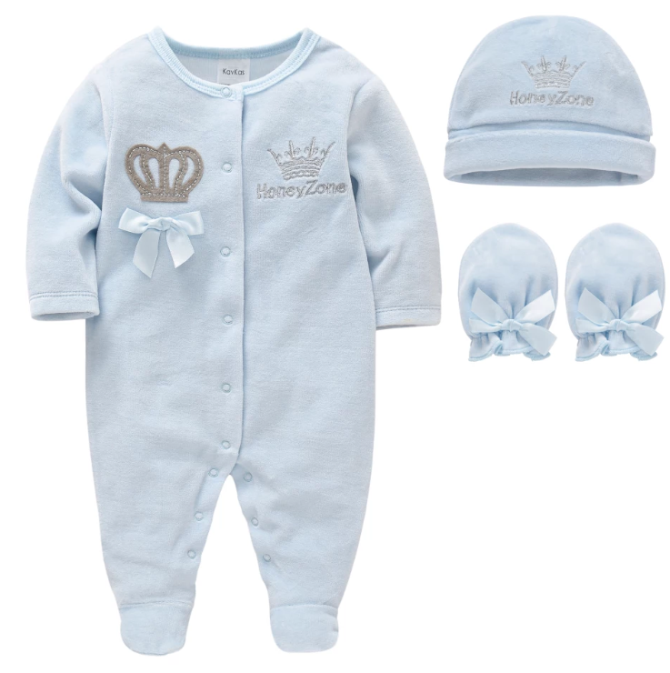 Royal Baby Romper For Boy or Girl 3 6 M Blue