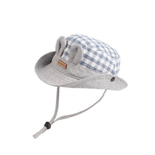 Cotton, Plaid Hat with Rabbit Ears - Sandra's Secret Garden Baby Boutique
