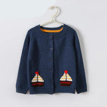 Cardigan with Boats or Sheeps - Sandra's Secret Garden Baby Boutique