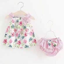 Floral Dress with Shorts, 2 Pcs. Set