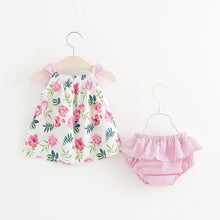 Floral Dress with Shorts, 2 Pcs. Set - Sandra's Secret Garden Baby Boutique