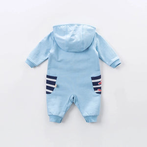 Hooded Jumpsuit with Pockets - Sandra's Secret Garden Baby Boutique