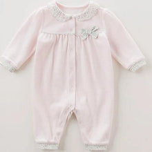 Plush cotton Jumpsuit with Bow - Sandra's Secret Garden Baby Boutique