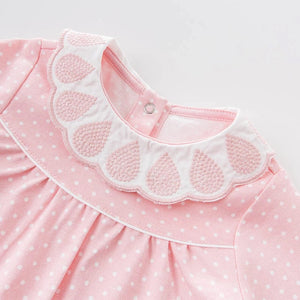 Crisp Summer Cotton Jumpsuit with Round Collar - Sandra's Secret Garden Baby Boutique
