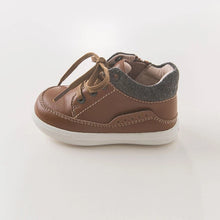 Boys Shoe in Brown and Grey - Sandra's Secret Garden Baby Boutique