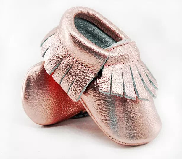 Soft Leather Moccasin Shoes - Sandra's Secret Garden Baby Boutique