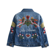 Embroidered Denim Jacket - Sandra's Secret Garden Baby Boutique