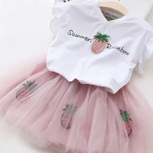 T shirt with Pineapple and Tutu skirt with Pineapples - Sandra's Secret Garden Baby Boutique
